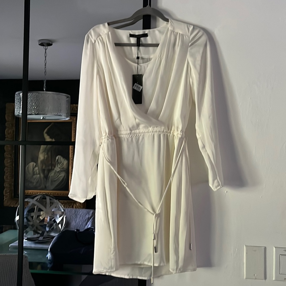 Bcbg beige short dress